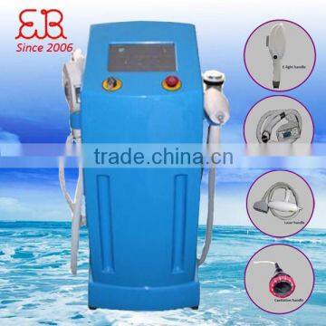 10 Inch Screen Four Pigmented Spot Removal Handles E-light IPL+RF+Laser+Cavitation Machine 480-1200nm