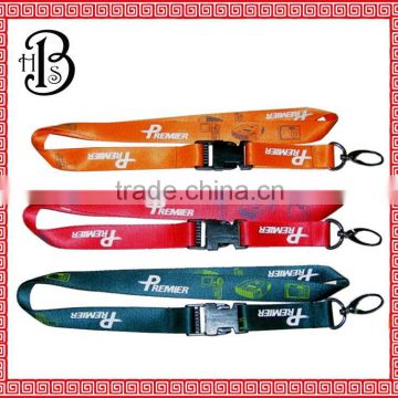 Customized Plastic Buckle Woven Lanyard