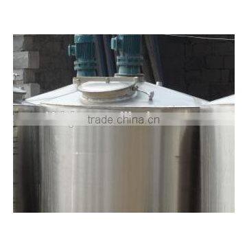 Stainless steel mixing tank with two mixers