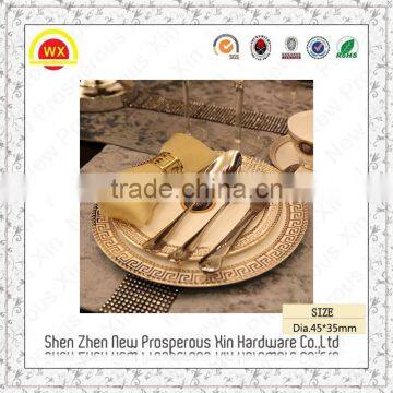 Wholesale cheap gold metal christmas napkin rings