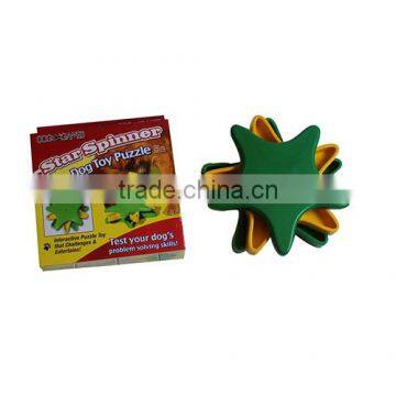 Outward Round Spinner Treat Dog Toys Scent Puzzle Training Toy, Large, Blue