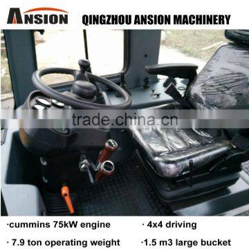AS790 Backhoe for Sale 7.9ton 1.5CBM 0.3CBM 83kW 38KM/H AC Pilot Joystick