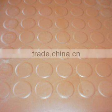 Round coin rubber mat