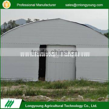 Multi purpose Xiamen anti-dew single tunnel plastic film mini greenhouse