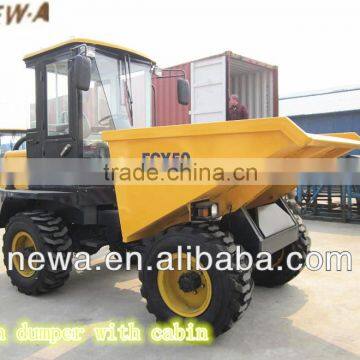 Best seller 5000KG Front Loading 4 wheel Mini Site Dumper