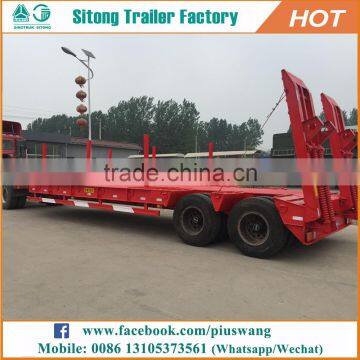 Heavy Loading Capacity Low Bed Trailer Design High Quality Army Lowboy Trailer