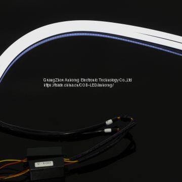 60cm Flexible Led Strips DRL Turning Light Amber and White Dual Color