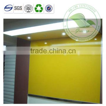 Yellow Mirror Surface PVC Stretch Film For Wall Decoration