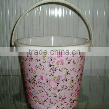 2012 houseware13L round colorful plastic bucket