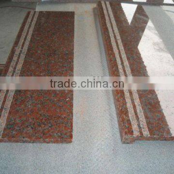 Cheap Good Quality G562 Maple Red Granite Stairs photo-4