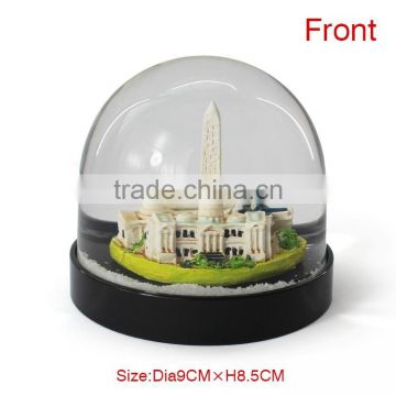 2015 clear plastic craft snow globe