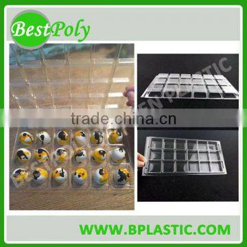 Customized clamshell plastic box for chocolates, cookies