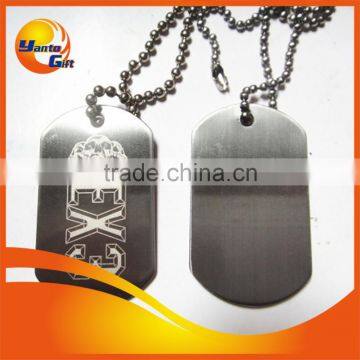 Logo Laser Dog Tag with Neck Chain