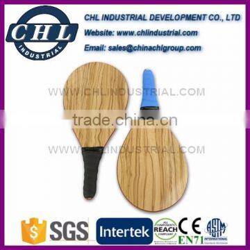 Wooden 2 paddle 1 ball pickleball paddle