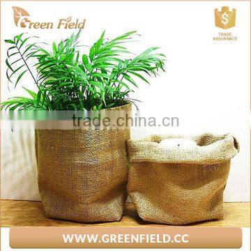 Hydroponic Plant Jute Fabric Eco-friendly Grow Bags photo-4