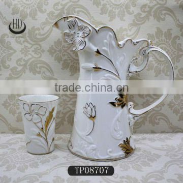 Decorative fine bone china water jug