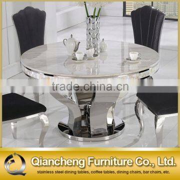 Marble Top Rotating Dining Table for 4 People photo-6