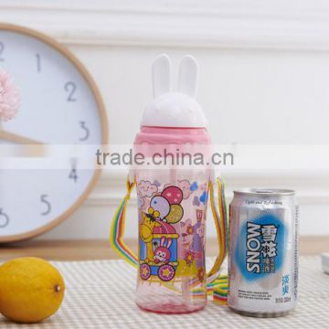 500ml lovely cartoon plastic water bottle for children