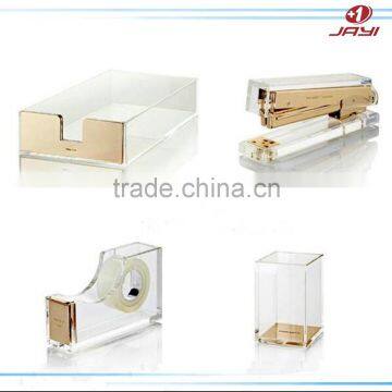 Custom2017 Wholesale Clear And Transparent Acrylic Office Pen Holder Handmade Pen Holder photo-5