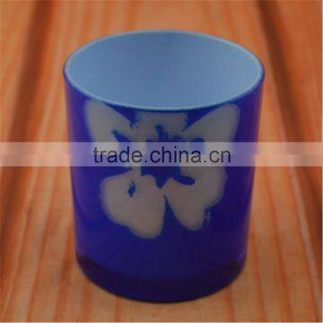 Colored Candles Promotion Glasses,glass Candles Jar,color Tea Cup Holder photo-3