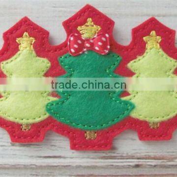 2017 Christmas Trees Felt Headband Slider Applique Made in China photo-1