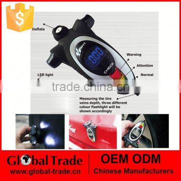 Hot Sell Vehicle & Automobiles Tools Tire Gauges 4 in 1 Digital tire gauge With CE Certificate A0423