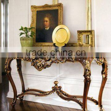 Luxury Living Room Furniture Console Table With Framed Mirror photo-3