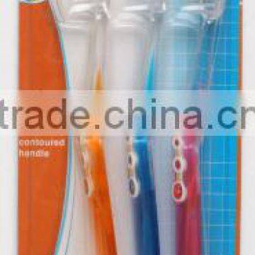3 PCS PLASTIC TOOTHBRUSH SET