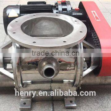 rotary airlock valve for pneumatic delivery