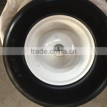 flat free tire tyre with metal rim size 4.80/4.00-8