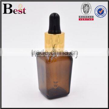 New 2017 Essential Oil 15ml 30ml Glass Dropper Bottle Empty Amber Square Shape 30ml Glass Dropper Bottle photo-2