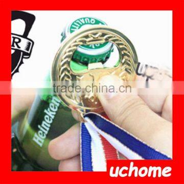 UCHOME World Cup Gift NO.1 Winner Gold Medal Beer Bottle Metal Opener