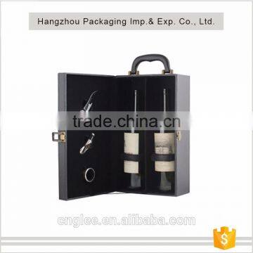 Eco-Friendly Top Quality Pu Leather Wine Gift Boxes Factory In China photo-2
