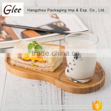 Nice-looking Trendy Elegant Factory Supply Eco-friendly Bamboo Food Tray Serving Tray photo-3