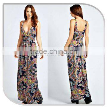 2016 spring summer floral print african kitenge hawaii style dress design