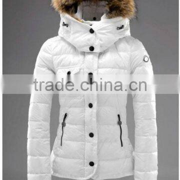 fur hood women padded winter jacket (WJ-090)