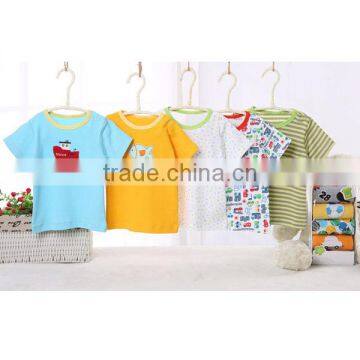 New Arriving Plain Cotton Baby Shirt Short Sleeves Blank Baby T-shirts Wholesale photo-4