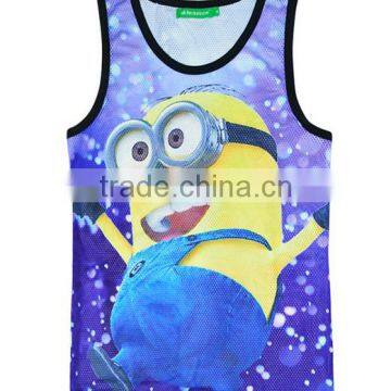 Custom Eco Friendly Cotton Elastane Sport GYM Stringer Sexy Undershirt