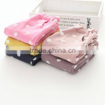 S60632B 2017 Casual Polka Dot Girls Pants Print Cotton For Kids photo-4