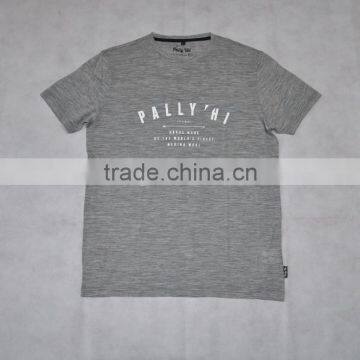 OEM Men's 100% Superfine Merino Wool Printed Fashionable Short Sleeve, T-Shirts Plus Size photo-3