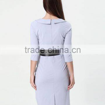 Yihao Trade Assurance New Women Casual Dress Elegant Party Vintage Polka Solid Work Clothing Ladies Office Wear Dresses Dress photo-5