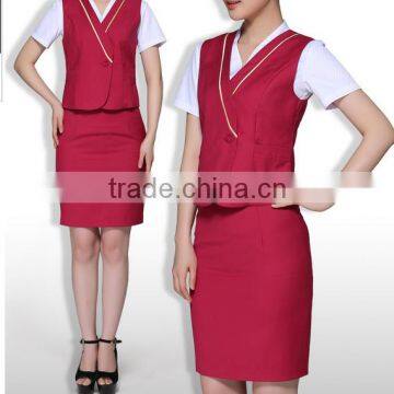 OEM Custom Women Pilot Skirt Airline Stewardess Uniform