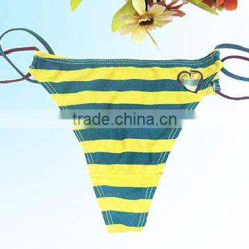 Girls Multiple Color Stripe Nice Sexy Thongs g String Underwear photo-4