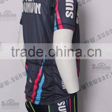 Cheap Breathable Coolmax Custom Team Cycling Jersey photo-2