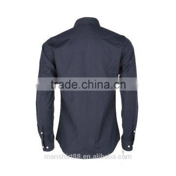 2017 New Fashion 100% Cotton Regular Collar Long Sleeve Causal Men Shirt photo-2