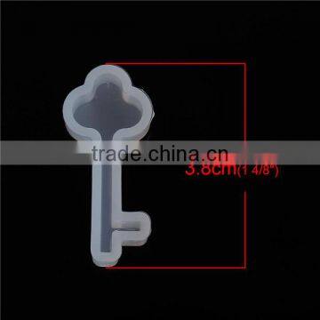 Silicone DIY Tools Resin Mold Key White 38mm x 17mm photo-2