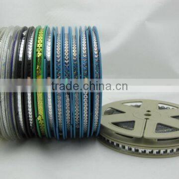 Hot Fix Spangle Sequins Roll Back With Glue for Hot Fix Sequin Motif photo-3