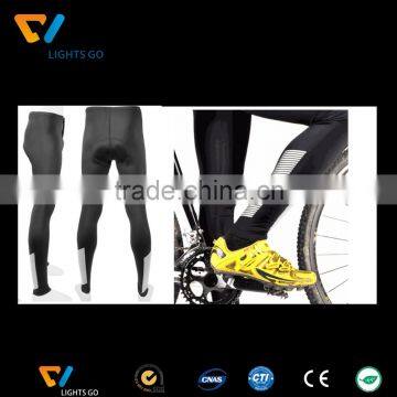 Factory high stretch safety reflective logo sign for bike riding clothes