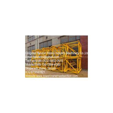 Flat Head Tower Crane Structural Steel Mast Section / Steel Plate Mast Section photo-3