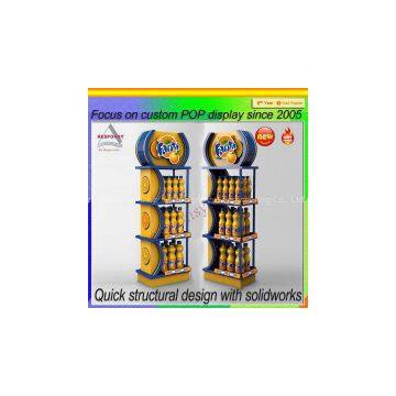 Custom Metal Drink Display Bottle Display Stand photo-3